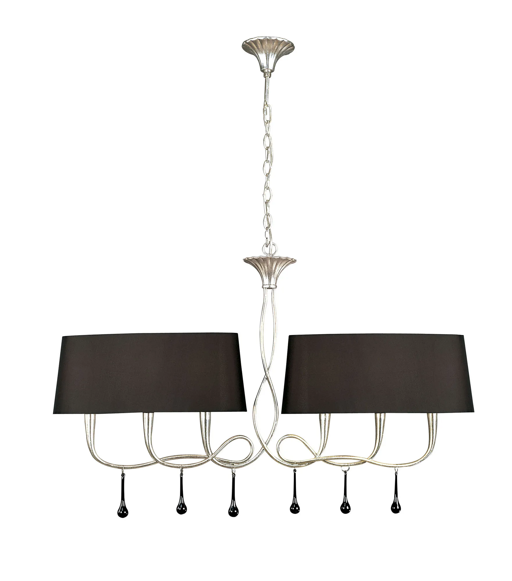 Paola Silver-Black Ceiling Lights Mantra Linear Fittings Paola Silver-Black Ceiling Lights Mantra Linear Fittings